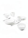 Gibson Home Ogalla 16-Piece Dinnerware Set-White by Vanessa Jane