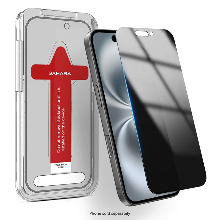 iPhone 17 Privacy Screen Protector - Easy Apply Tempered Glass| ZeroDamage by Zerodamage Sahara Case LLC