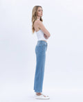 Willa Tummy Control High Rise Crop Wide Jean by Boutique 23