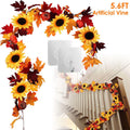 5.6ft Artificial Maple Leaf Garland Hanging Plant Vine by DailySale