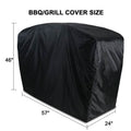 57" Black Barbecue Gas Grill Waterproof Cover by DailySale