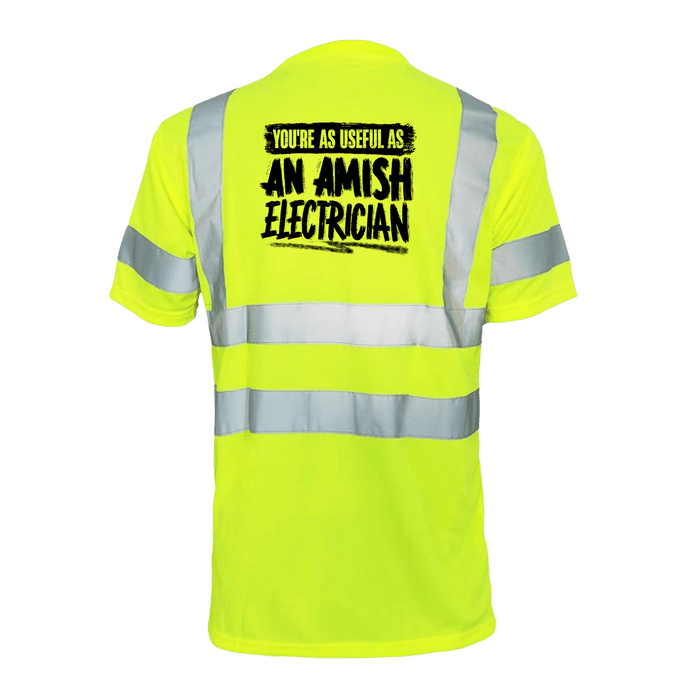 Amish Electrician - Reflective Safety T-Shirt by Armed American Supply