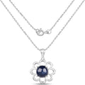 4.65 Carat Genuine Blue Sapphire .925 Sterling Silver Pendant by Bids.com