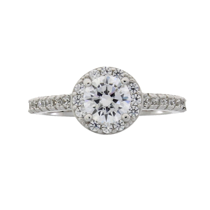 Cubic Zirconium Ring Sterling Silver by Bids.com