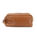 Bottega Veneta Intrrecciato Brown Leather Cosmetic Bag #5744 by Bolt Boutique