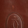 Cartier Must de Carter Red Leather Clutch #5747 by Bolt Boutique