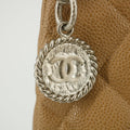 Chanel CC Caviar Quilted Leather Brown Medallion Tote #5755 by Bolt Boutique