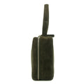 Chanel CC Square Greeen Suede Leather Vanity Bag #5757 by Bolt Boutique