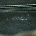 Chanel CC Square Greeen Suede Leather Vanity Bag #5757 by Bolt Boutique