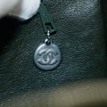 Chanel CC Square Greeen Suede Leather Vanity Bag #5757 by Bolt Boutique