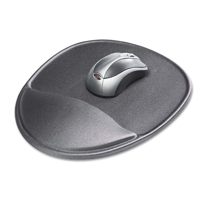 Kelly Computer Supply Mouse Pad with Wrist Rest, 8.75 x 10.75, Slate