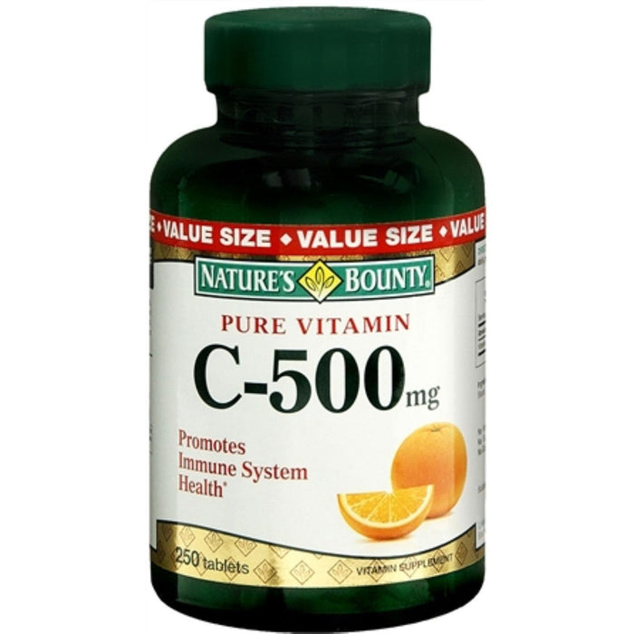 Nature's Bounty Vitamin C-500 Mg Supplement - 250 Tablets by Pasteur Pharmacy
