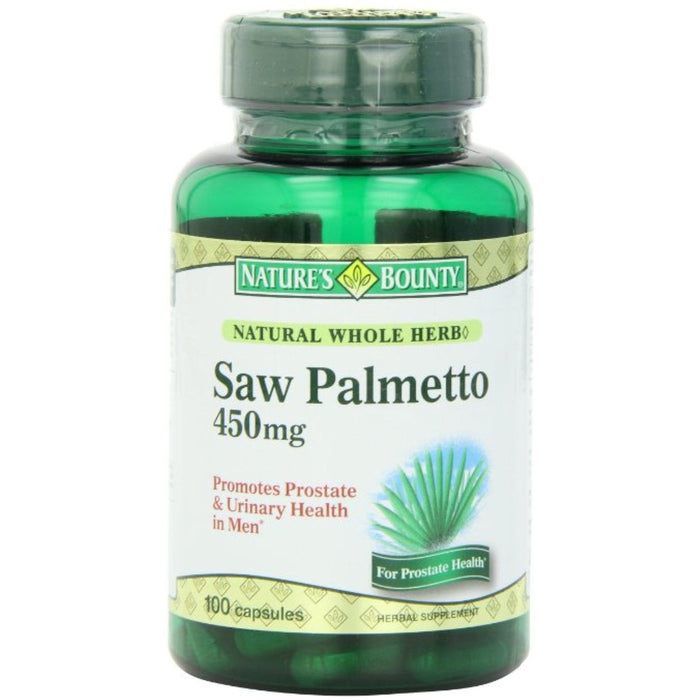 Nature's Bounty Natural Whole Herb Saw Palmetto, 450 Mg, Capsules by Pasteur Pharmacy