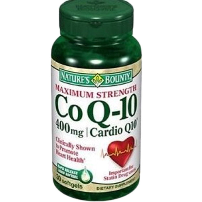 Nature's Bounty CoQ10 400mg, Maximum Strength Heart Health Support, 39 Rapid Release Softgels by Pasteur Pharmacy