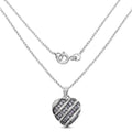 1.30 Carat Genuine Tanzanite and White Topaz .925 Sterling Silver Pendant by Bids.com