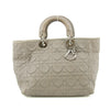 Christian Dior Lady Dior Grey Leather Tote Bag #5764