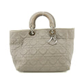 Christian Dior Lady Dior Grey Leather Tote Bag #5764 by Bolt Boutique