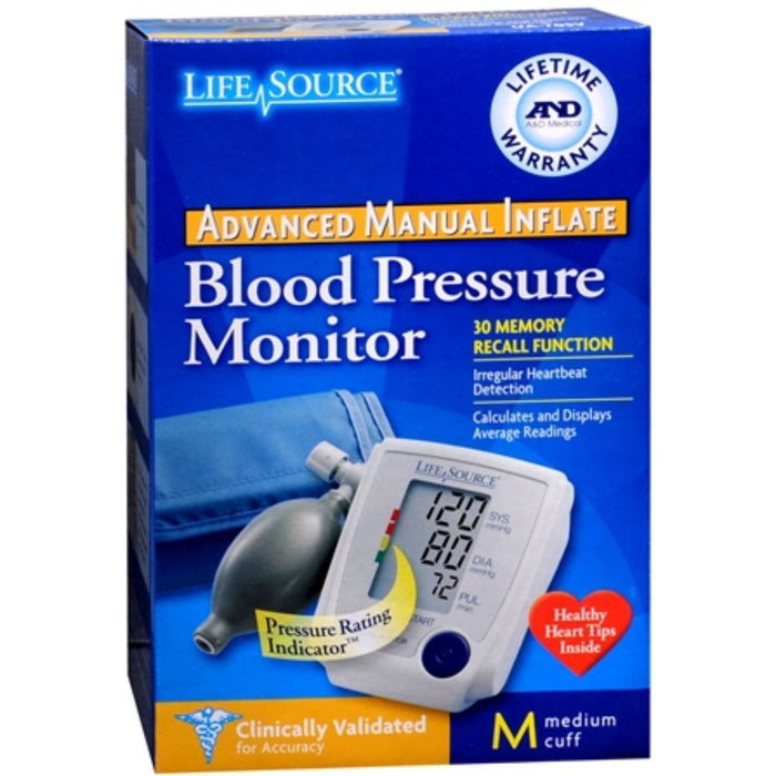 LifeSource Blood Pressure Monitor Advanced Manual Inflate Medium by Pasteur Pharmacy