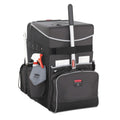 Rubbermaid Executive Quick Clean Janitorial Cart, Synthetic Fabric, 16 Compartments, 14.25" x 16.5" x 25", Dark Gray