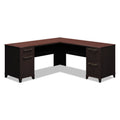 Bush Enterprise Collection L-Desk Pedestal, 70.13" x 70.13" x 29.75", Mocha Cherry, (Box 1 of 2)