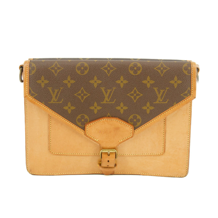 Louis Vuitton Monogram Sac Bifas Brown Leather 2 Way Crossbody Bag #5792 by Bolt Boutique
