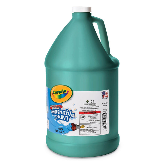 Crayola Washable Paint, Green, 1 gal Bottle