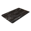 Crown Cushion-Step Surface Mat, 36 x 60, Marbleized Rubber, Black