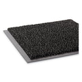 Crown Dust-Star Microfiber Wiper Mat, 48 x 72, Charcoal