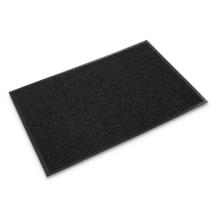 Crown Needle-Rib Wiper/Scraper Mat, Polypropylene, 48 x 72, Charcoal