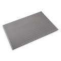 Crown Ribbed Anti-Fatigue Mat, Vinyl, 36 x 60, Gray