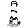 Safco Stow-Away Heavy-Duty Hand Truck, 500 lb Capacity, 23 x 24 x 50, Aluminum
