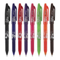 Pilot FriXion Ball Erasable Gel Pen, Stick, Fine 0.7 mm, Assorted Ink and Barrel Colors, 8/Pack