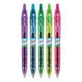 Pilot B2P Bottle-2-Pen Recycled Gel Pen, Retractable, Fine 0.7 mm, Assorted Ink and Barrel Colors, 5/Pack