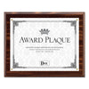 DAX Award Plaque, Wood/Acrylic Frame, Up to 8.5 x 11, Walnut