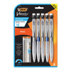 BIC Velocity Max Pencil, 0.5 mm, HB (#2), Black Lead, Assorted Barrel Colors, 5/Pack