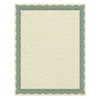 Southworth Parchment Certificates, Traditional, 8.5 x 11, Ivory with Green Border, 50/Pack