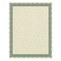 Southworth Parchment Certificates, Traditional, 8.5 x 11, Ivory with Green Border, 50/Pack