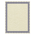Southworth Parchment Certificates, Traditional, 8.5 x 11, Ivory with Blue Border, 50/Pack