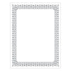 Southworth Premium Certificates, 8.5 x 11, White/Silver with Fleur Silver Foil Border,15/Pack
