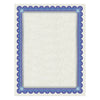 Southworth Parchment Certificates, Academic, 8.5 x 11, Ivory with Blue/Silver Foil Border, 15/Pack