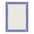 Southworth Parchment Certificates, Academic, 8.5 x 11, Ivory with Blue/Silver Foil Border, 15/Pack