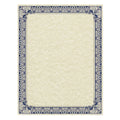 Southworth Parchment Certificates, Retro, 8.5 x 11, Ivory with Blue/Silver Foil Border, 50/Pack