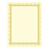 Southworth Premium Certificates, 8.5 x 11, Ivory/Gold with Spiro Gold Foil Border,15/Pack