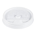 Dart Sip Thru Lids, Fits 6 oz to 10 oz Cups, White, 100/Pack, 10 Packs/Carton