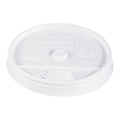 Dart Plastic Lids, Fits 12 oz to 24 oz Hot/Cold Foam Cups, Sip-Thru Lid, White, 100/Pack, 10 Packs/Carton