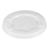 Dart Straw-Slot Cold Cup Lids, Fits 10 oz Cups, Clear, 100/Pack