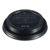 Dart Traveler Cappuccino Style Dome Lid, Fits 10 oz to 24 oz Cups, Black, 100/Sleeve, 10 Sleeves/Carton