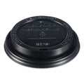 Dart Traveler Cappuccino Style Dome Lid, Fits 10 oz to 24 oz Cups, Black, 100/Sleeve, 10 Sleeves/Carton