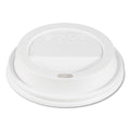 Dart Traveler Cappuccino Style Dome Lid, Fits 10 oz Cups, White, 100/Pack, 10 Packs/Carton