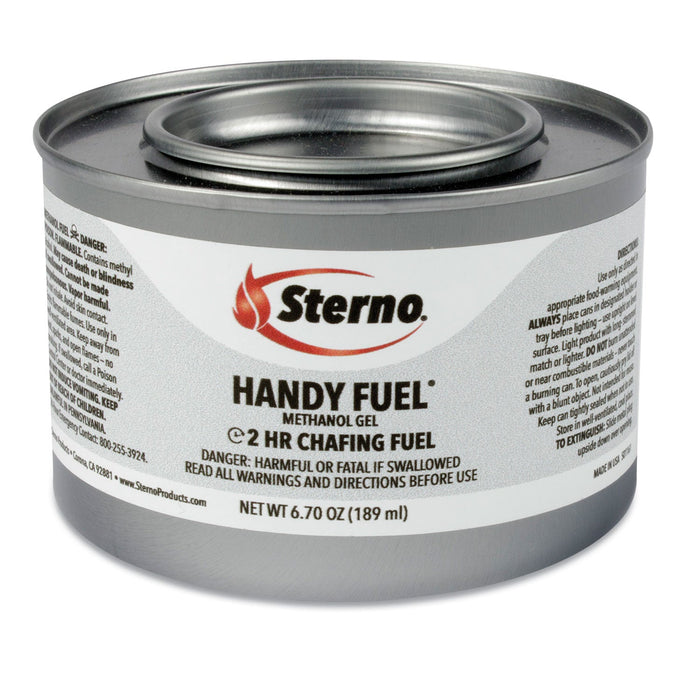 Sterno Handy Fuel Methanol Gel Chafing Fuel, 2 Hour Burn, 6.7 oz, 72/Carton